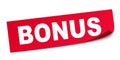 Bonus square sticker banner Ã¢â¬â vector Royalty Free Stock Photo
