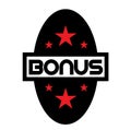 BONUS stamp on white Royalty Free Stock Photo