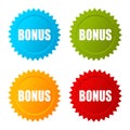 Bonus star vector icon Royalty Free Stock Photo