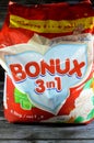 Bonux automatic laundry detergent powder with fol scent, 4.5 Kilograms, cleanliness, stain removal,