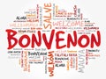 Bonvenon (Welcome in Esperanto) word cloud