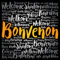 Bonvenon (Welcome in Esperanto) word cloud