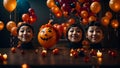 Boo Balloon Bonanza: Halloween 3D Banner Template