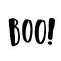 Boo hand drawn lettering.