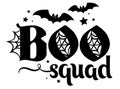 The Boo squad. Halloween Family vector illustration