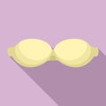 Boobs bra icon, flat style