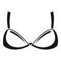 Boobs bra icon, simple style