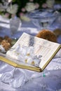 Traditional Persian wedding setting and book of Poetry for the ceremony Royalty Free Stock Photo