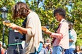 Boogarins (Brazilian rock band) in concert Royalty Free Stock Photo