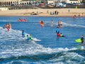 Boogy Board Surfing at Bondi Beach, Sydney, Australia