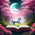 book ai fantasy surreal flower magic colourful pink art