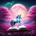 book ai fantasy surreal flower magic colourful pink art