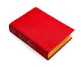 Book with blank red cover on background Royalty Free Stock Photo
