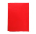 Book with blank red cover isolated on white Royalty Free Stock Photo