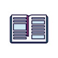 Book bookmark education learning online icon
