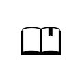 Book with Bookmark Flat Vector Icon