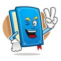 Peace Book mascot, Book character, Book cartoon