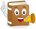 Book Character Holding a Megaphone