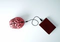 Book charging brain concept