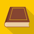 Book closed icon, flat style Royalty Free Stock Photo