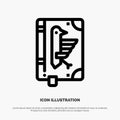 Book, Codex, Constitution, Declaration, Edict Line Icon Vector Royalty Free Stock Photo