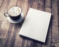 Book and coffee cup Royalty Free Stock Photo