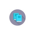 Book colorful vector flat icon