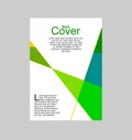 Book cover design with colored triangles Royalty Free Stock Photo