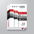 Book Cover Digital Design Minimal Style Template. Royalty Free Stock Photo