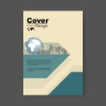 Book Cover Template in Global Business Corporation Concept