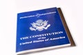 book with declaration of independence and constitution of united states of america