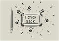 A book design for fiction book Royalty Free Stock Photo