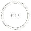 Book doodle frame