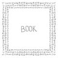 Book doodle frame