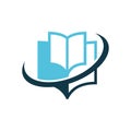 Book education logo Royalty Free Stock Photo