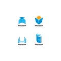 Book education Logo Template vector Illustration