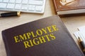 Book about employee rights. Royalty Free Stock Photo