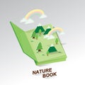 Book of Environment idea Royalty Free Stock Photo