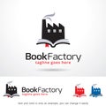 Book Factory Logo Template Design Vector Royalty Free Stock Photo