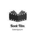 Book Film logo, icon, or symbol template design