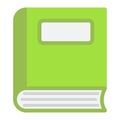 Book flat icon, Education and school Royalty Free Stock Photo