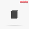 Book flat vector icon Royalty Free Stock Photo