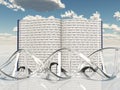 Book with Gentic Code Royalty Free Stock Photo