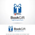 Book Gift Pack Logo Template Design Vector Royalty Free Stock Photo