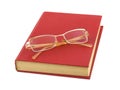 Book and glasses Royalty Free Stock Photo