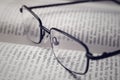 Book and glasses - vintage style