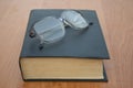 Book and glasses. Royalty Free Stock Photo