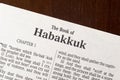 The Book of Habakkuk Title Page Close-up