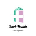 Book Health logo, icon, or symbol template design