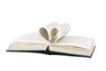 Book and heart shaped pages